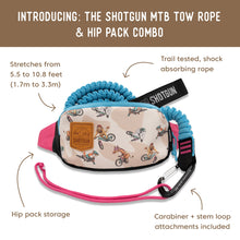 Load image into Gallery viewer, Shotgun MTB Tow Rope + Kids Hip Pack Combo - Kids Bike Trailers