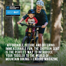 Load image into Gallery viewer, Hire a Shotgun Child Bike Seat + Handlebar Combo - Kids Bike Trailers